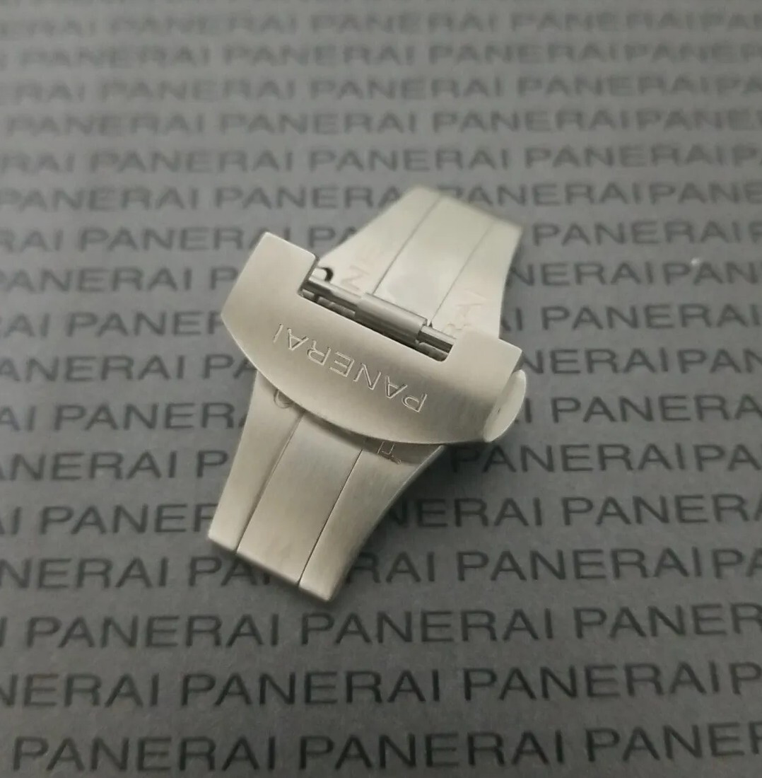 PANERAI OEM 22MM FOLDING DEPLOYMENT BDR BUCKLE BRUSHED STEEL PAV00634