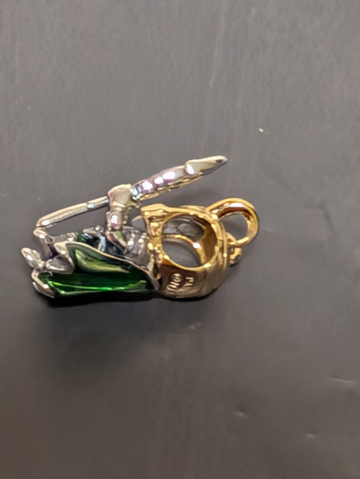 New Authentic Pandora Marvel Loki Charm 925 Sterling & Gold Plated