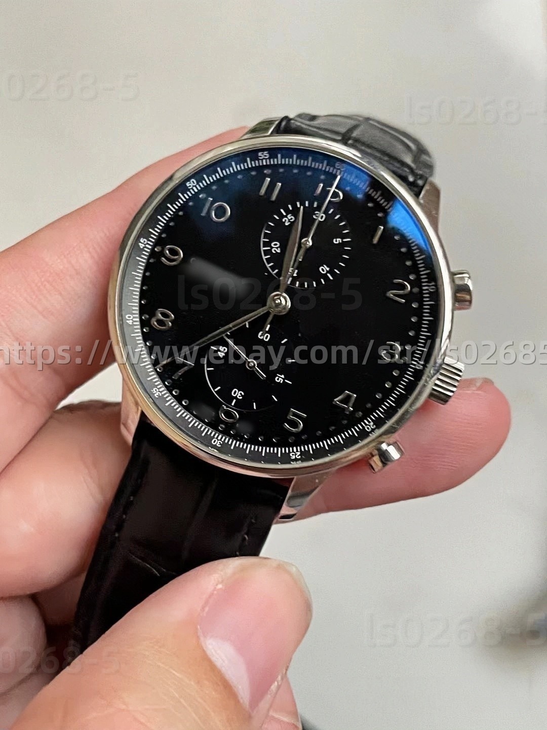 DIY SET for 7750 watch case + dial + hands + strap 41mm