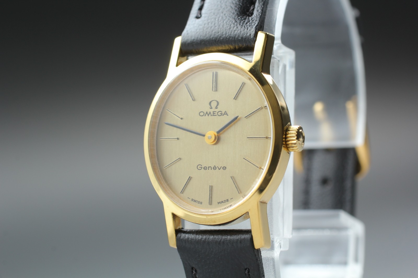 [Almost MINT] Vintage 1982 OMEGA Geneve Cal.485 Hand Winding Gold Women’s Watch