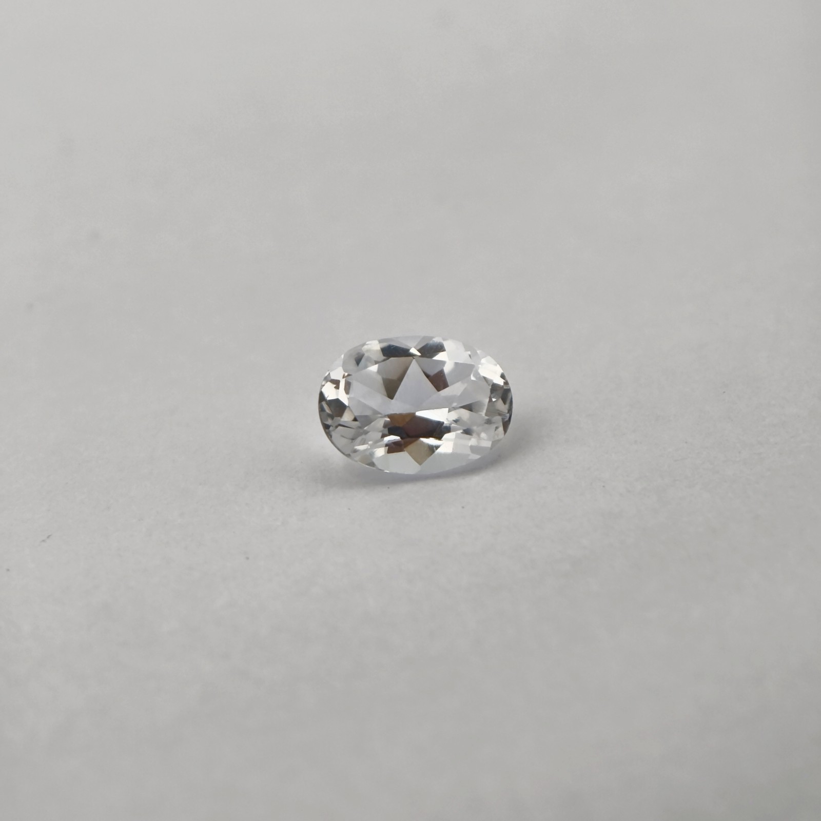 Natural White Topaz Pear Step Cut 8.1×6 mm 1.35Ct Transparent Gemstone Brazil