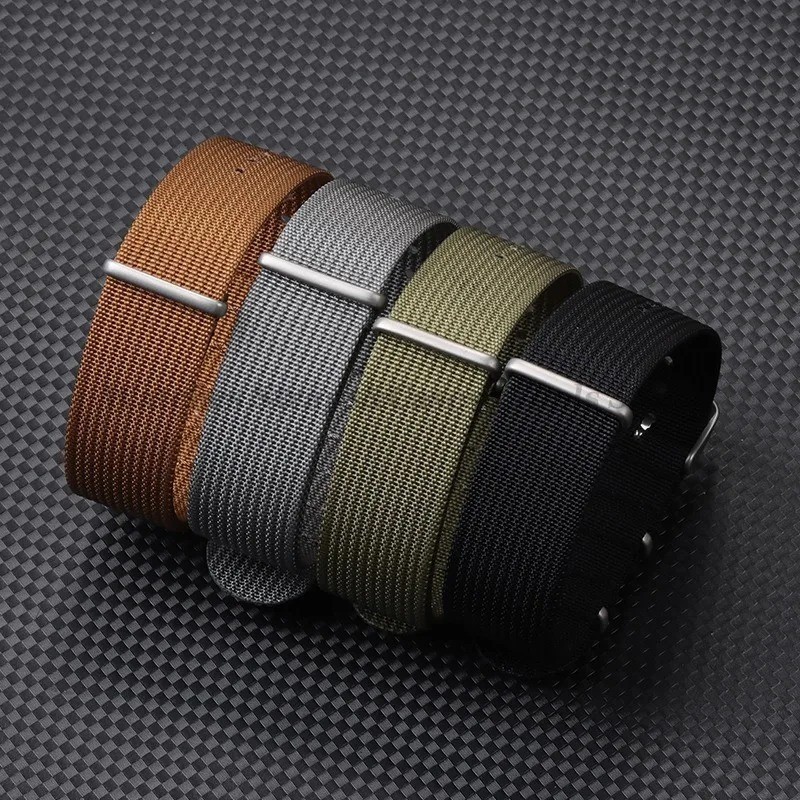 Nylon Watch Strap 18mm 20mm 22mm Military Sport Band Replacement