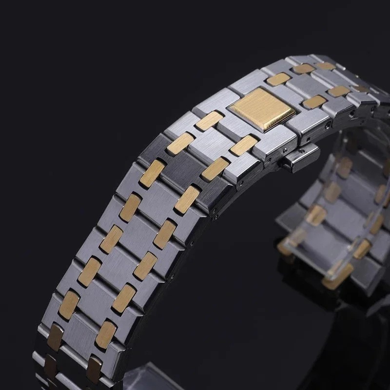 New 21-26mm Watch Band Strap for Ap Royal Oak 15400 | Stainless Steel Bracelet