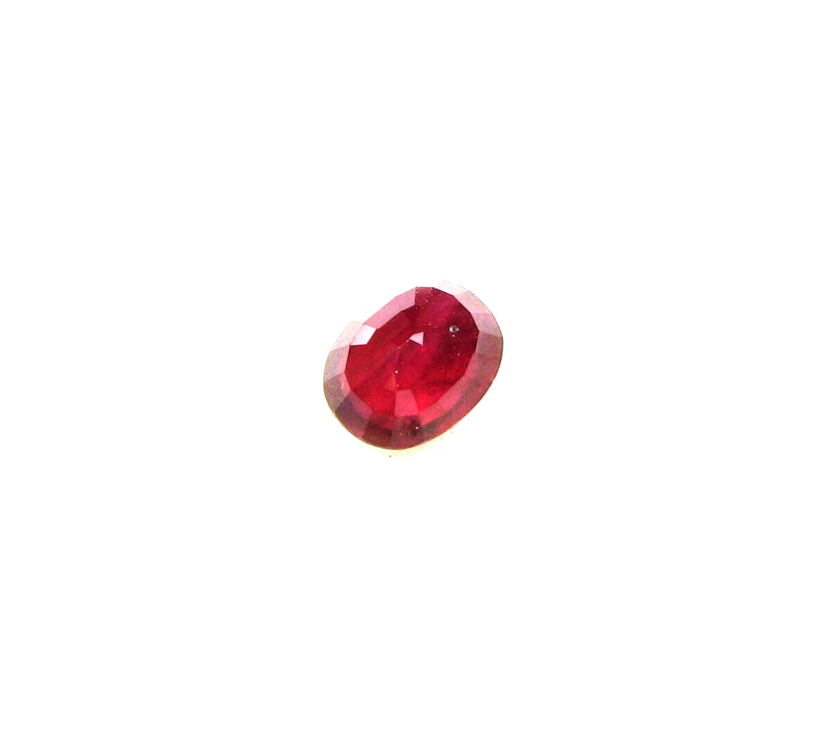 Natural Loose Gem Oval Thai Ruby Cherry Red 1.15 Carats 6.8×5.4×3.5 MM LxWxD
