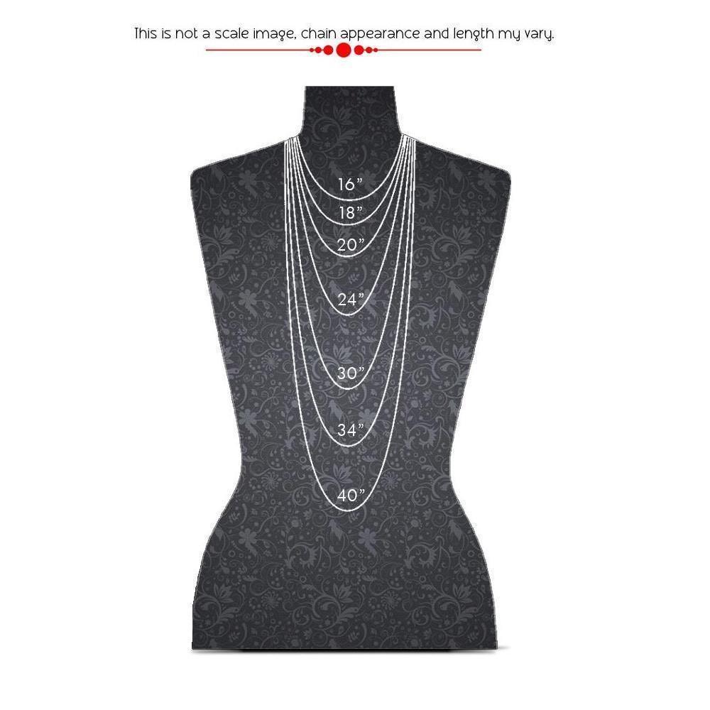 Sterling Silver Rhodium Finish DC Cable Rolo Chain Necklace, 1.5mm, 1.8mm, 2.1mm