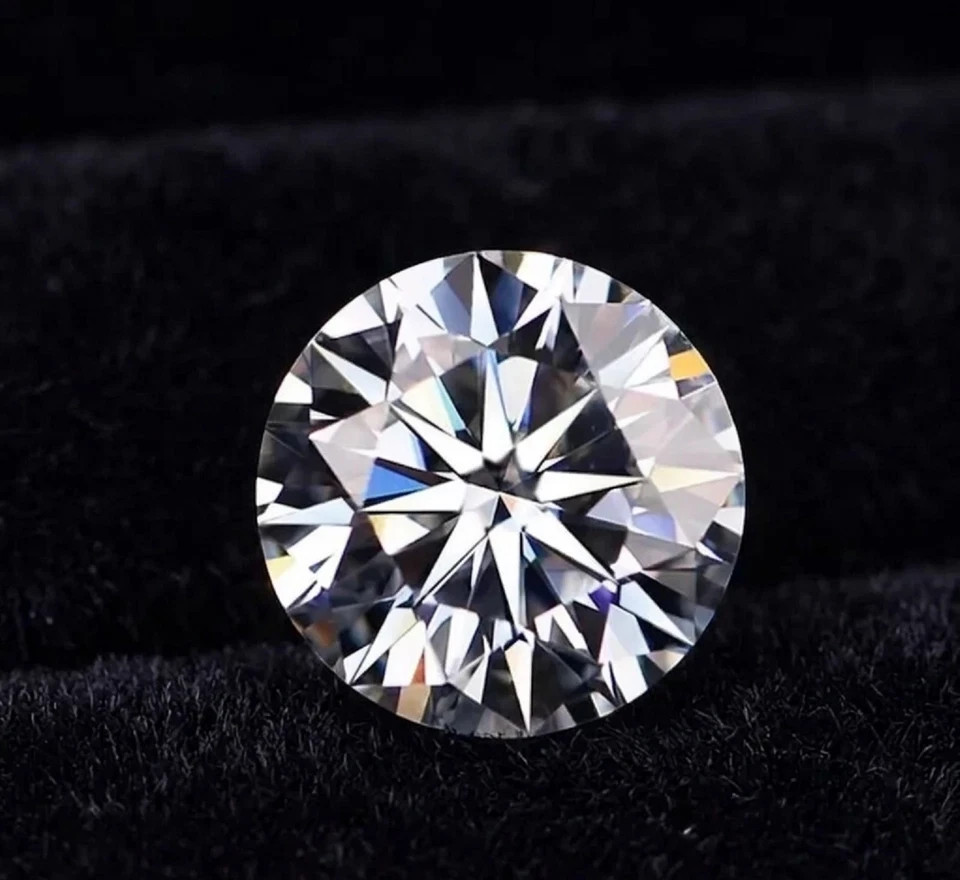 2mm Brilliant 1 Pcs White Round Cut D/VVS1 Loose Moissanite Diamond #20