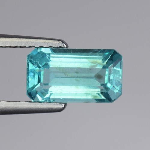 1.50Cts CLEAN NATURAL UNHEATED BLUE ZIRCON OCT CUT GOOD LUSTER GEMSTONES M534