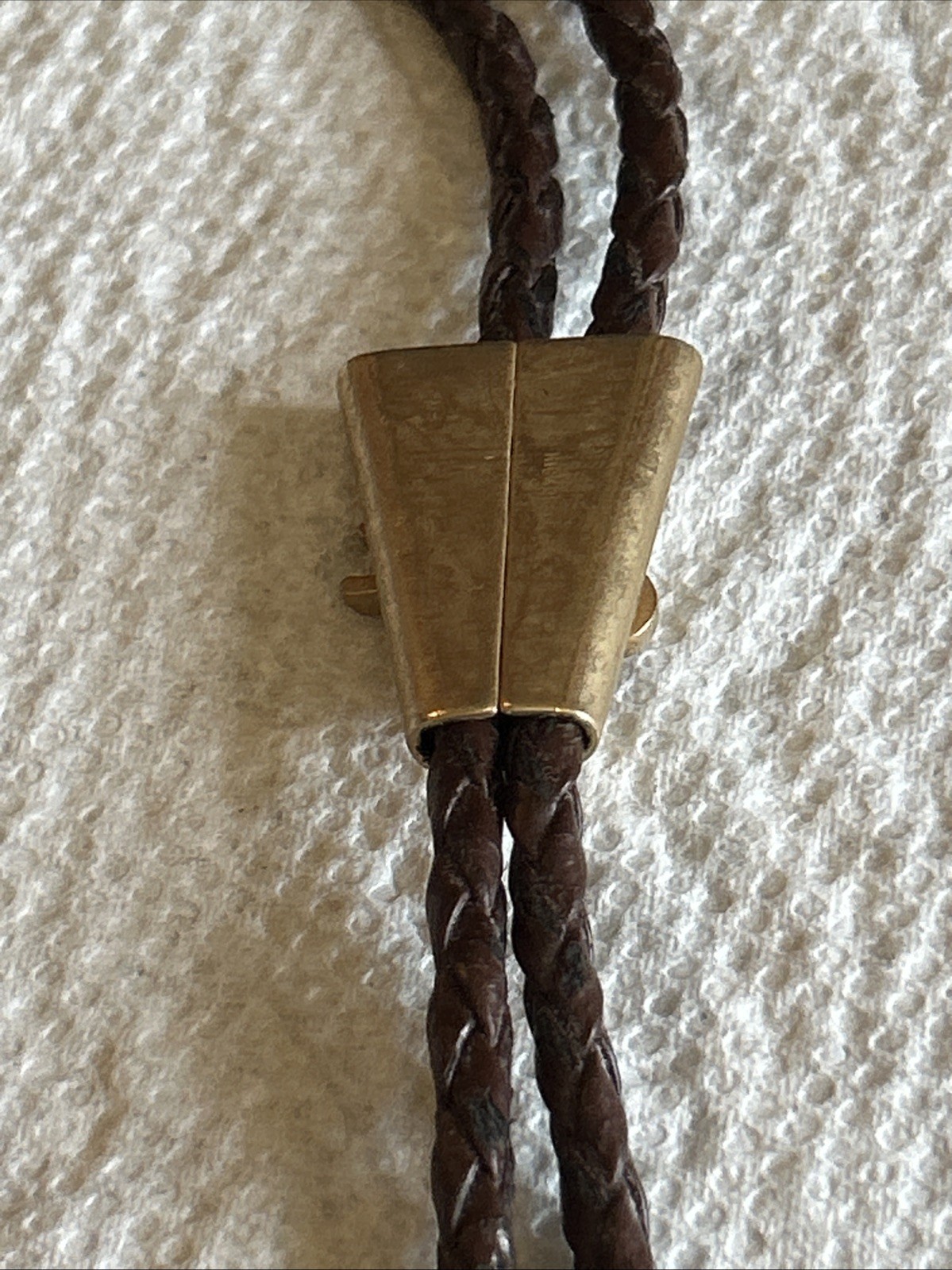 Vintage Bolo Tie With A Fish Gold tone