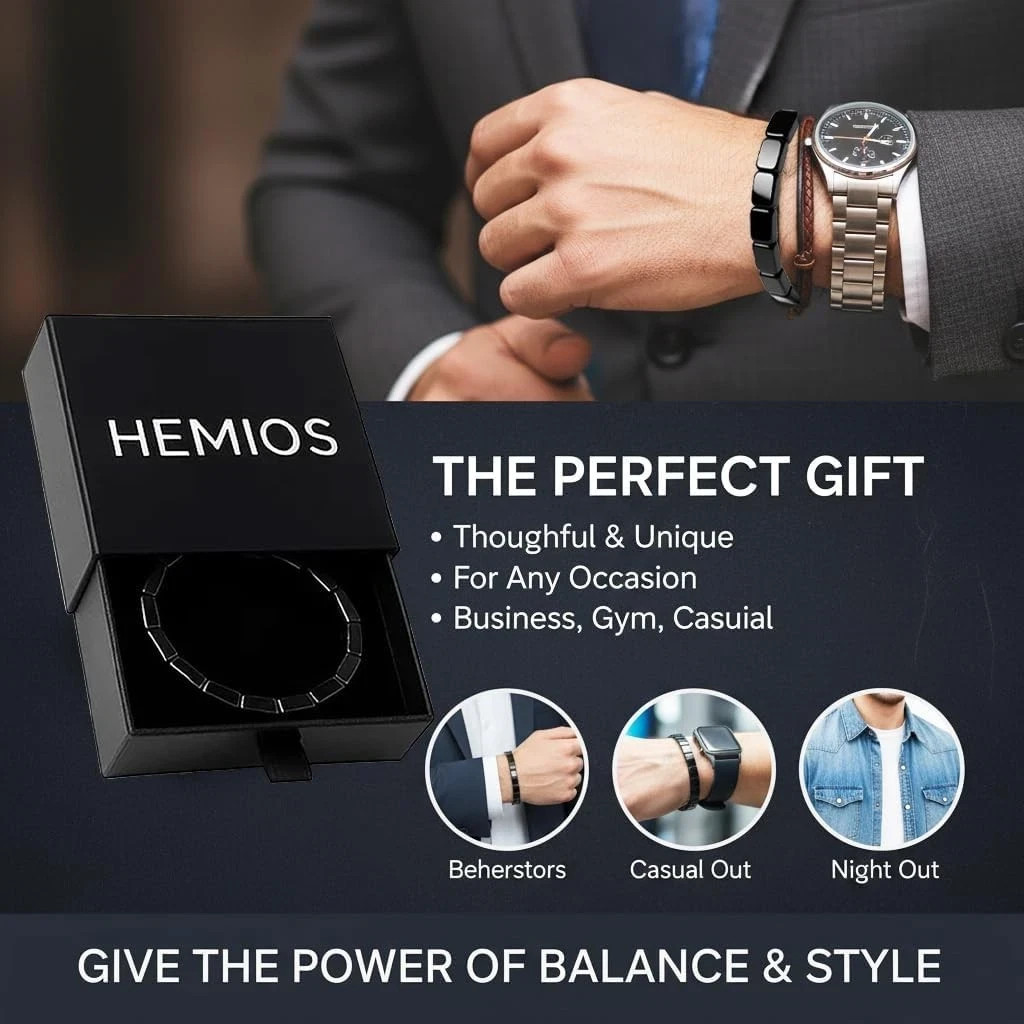 Hematite Bracelet Men – Reignites Masculine Energy, Natural Hematite Stone Be…