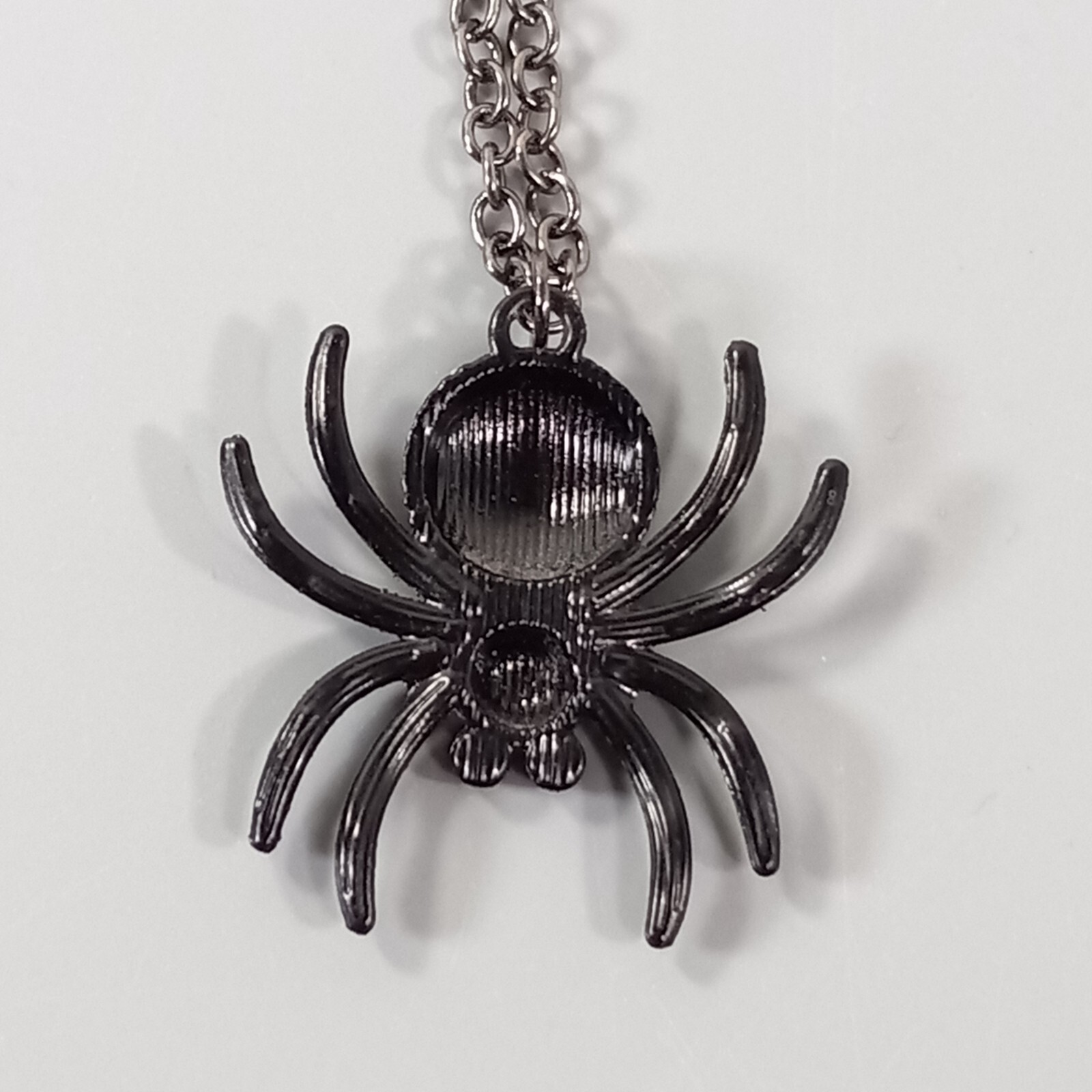 Spider Necklace Earring Sets Goth Halloween Rhinestone Fashion Jewelry Cosplay