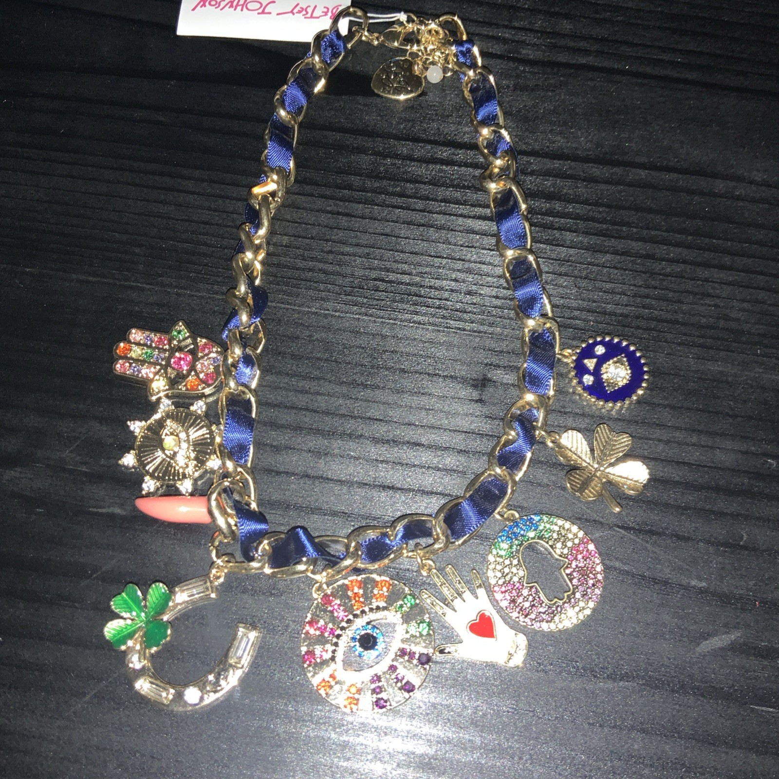 Betsey Johnson Lucking Out Eye Statement Necklace – Extremely Rare – G1