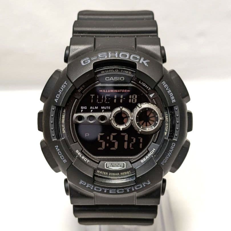 Good Condition CASIO G-SHOCK GD-100-BJF Black