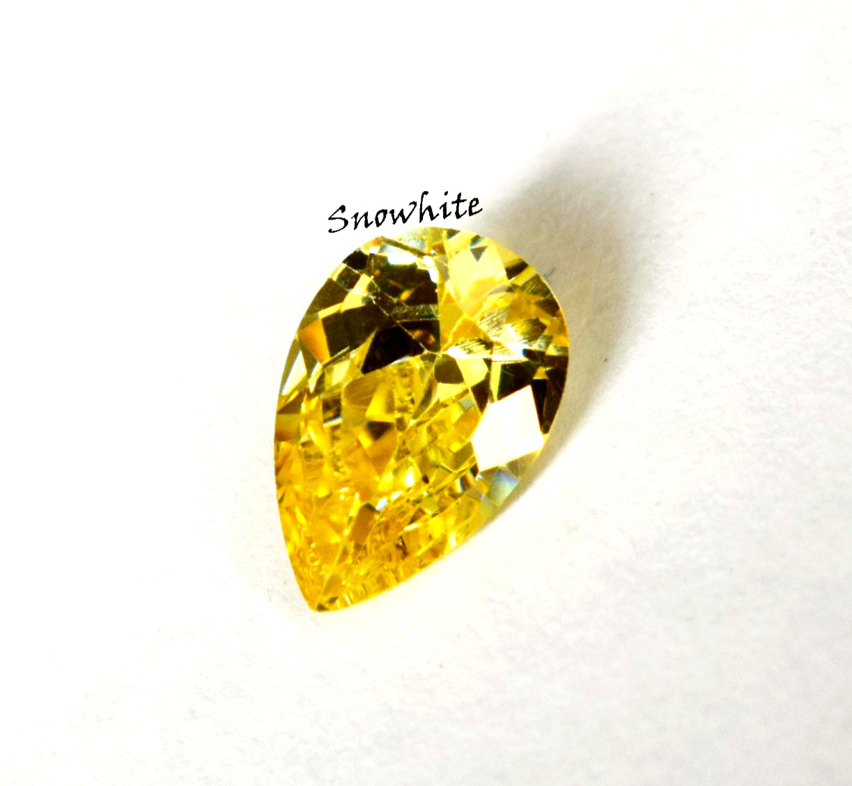 5 Ct Natural Light Yellow Sapphire Pear Cut Certified Loose Gem Faceted Ring