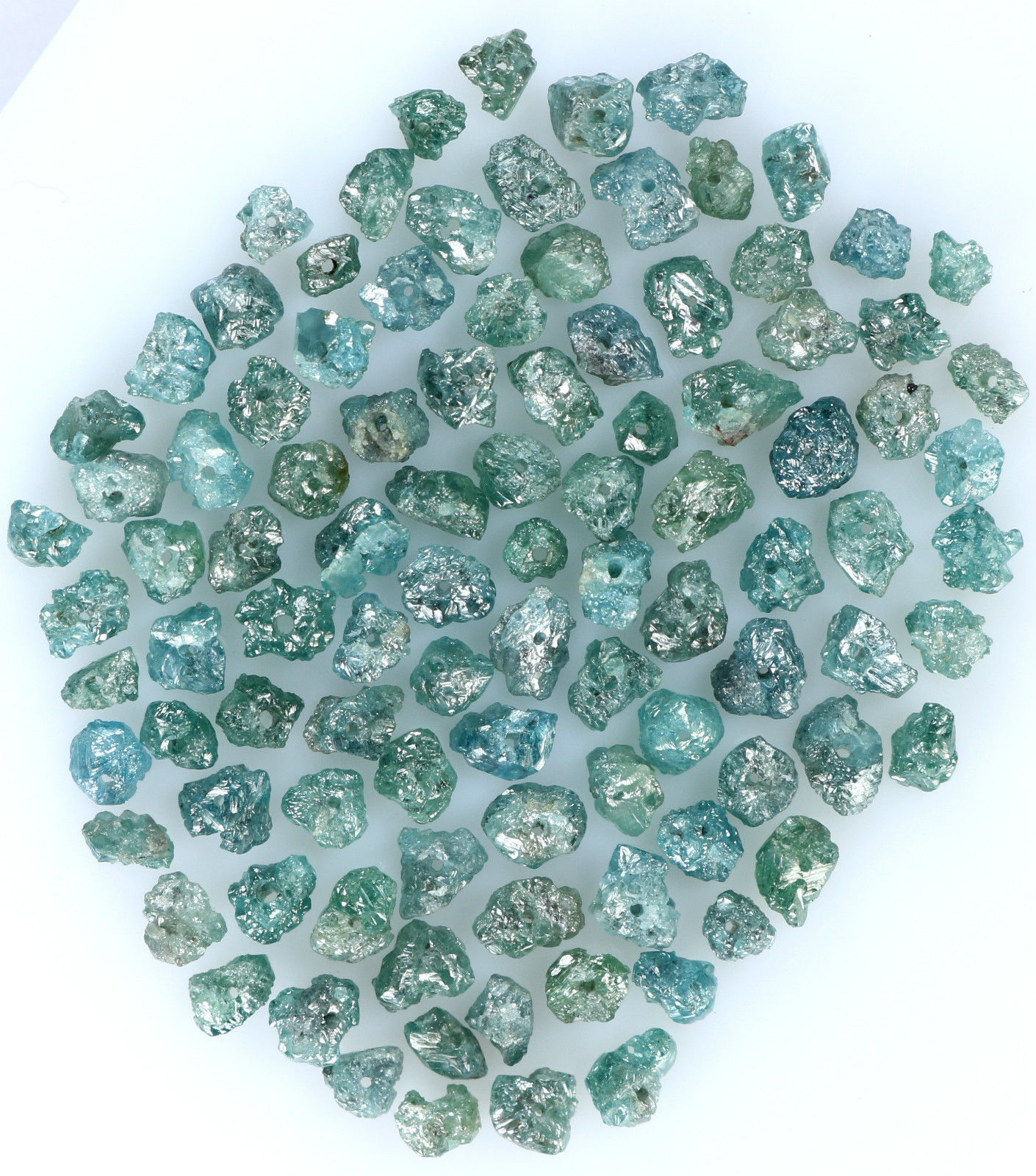 Natural Loose Diamond Rough Drilling Bead Blue Color I3 Clarity 2.00 Ct Lot K9