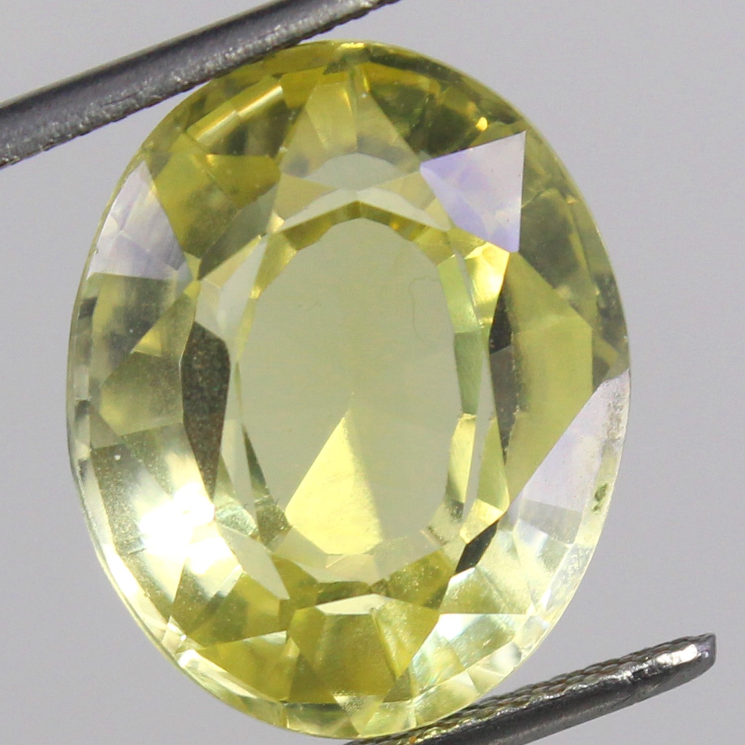 Natural 11.85 Ct Certified Ceylon Yellow Sapphire 15×12 MM Oval Shape Gemstone
