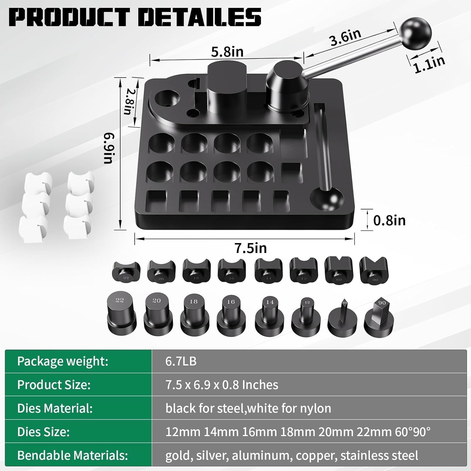 Heavy Duty Ring Bender Tool Kit for Spoon Rings Jewelry Making