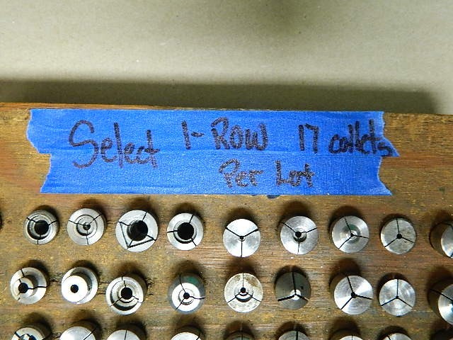 Watchmakers Lathe 10MM D Collets 17 collets in lot FITS LEVIN SELECT ROWS 1 – 13