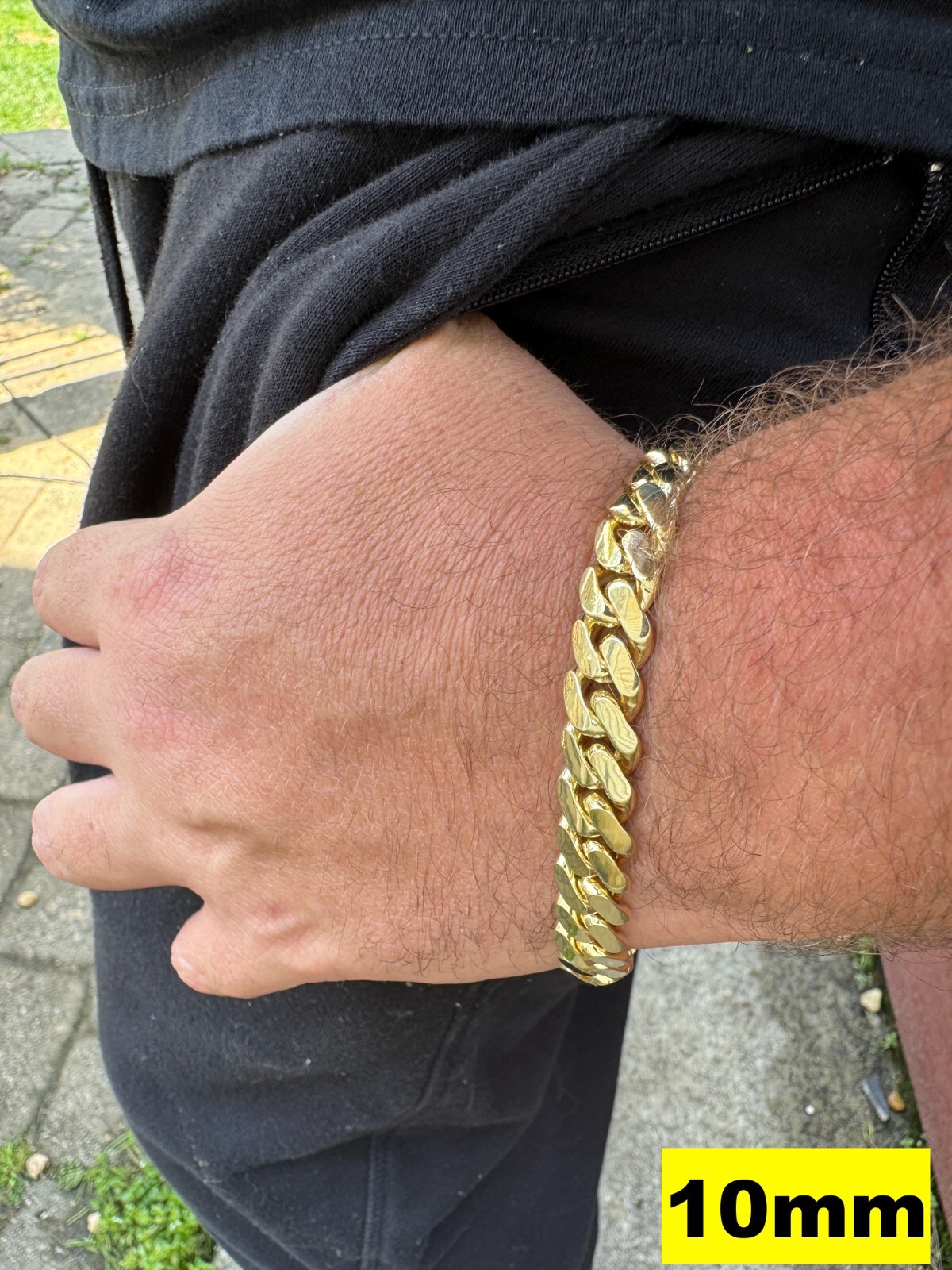 HANDMADE Tight Link Solid 10k Gold Miami Cuban Link Chain Or Bracelet Necklace