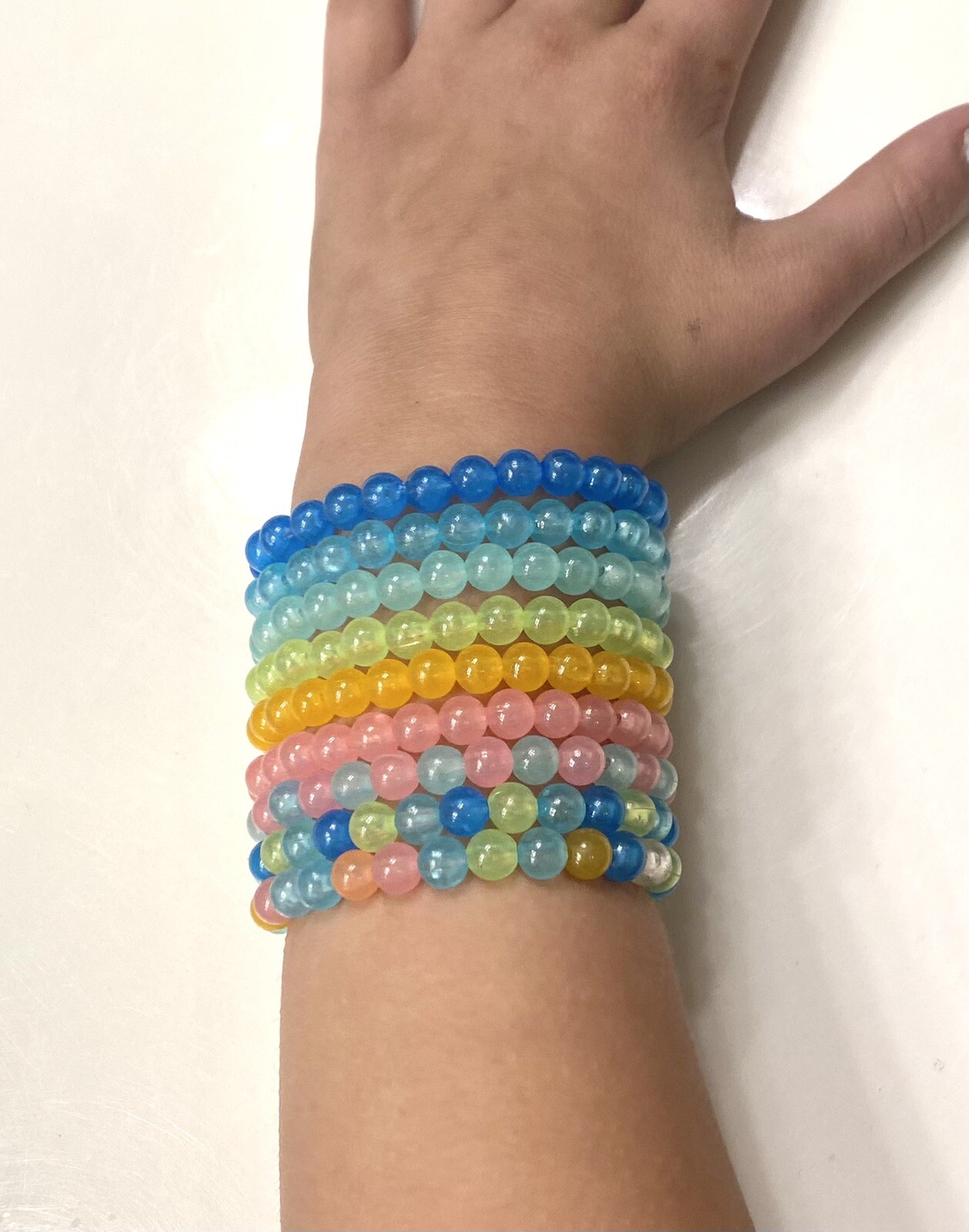 Glow-in-the-Dark bracelet- kids – teen – adult stretch bracelet party favor glow