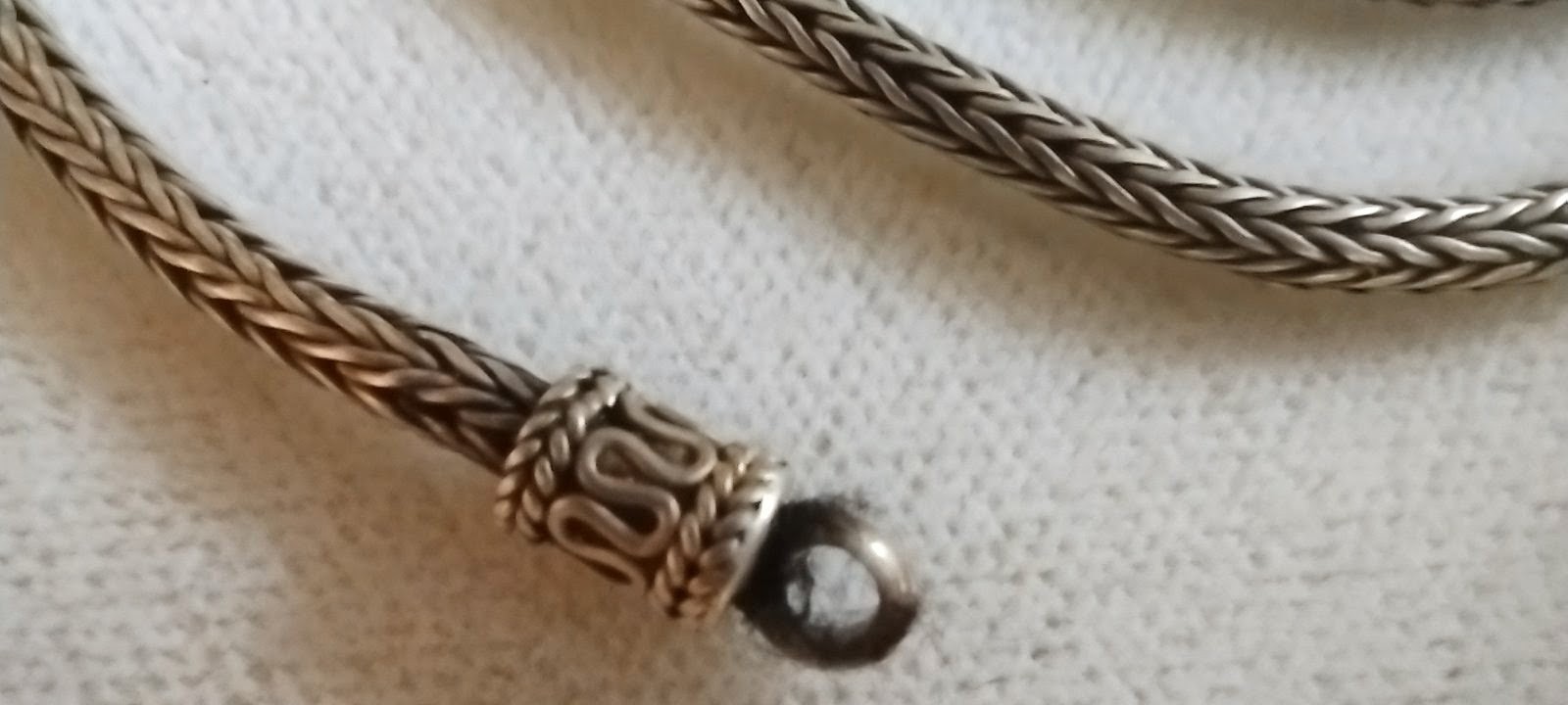 VINTAGE STERLING SILVER 925 HOOK 18″ SPIGA WHEAT CHAIN BALI NECKLACE 3mm 17g