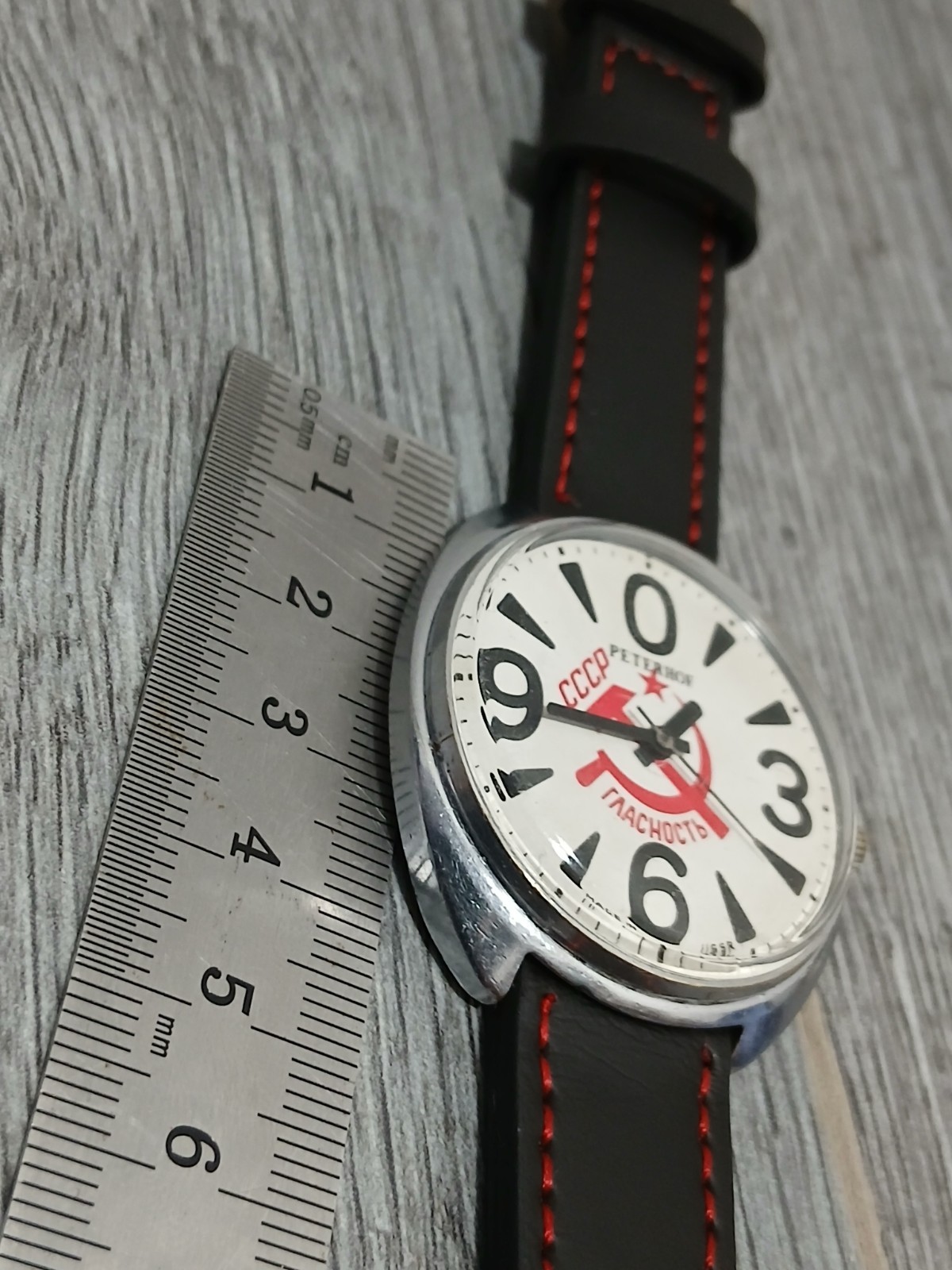 Rare wrist watch RAKETA Big ZERO PETERHOF (working),ORIGINAL,SSSR
