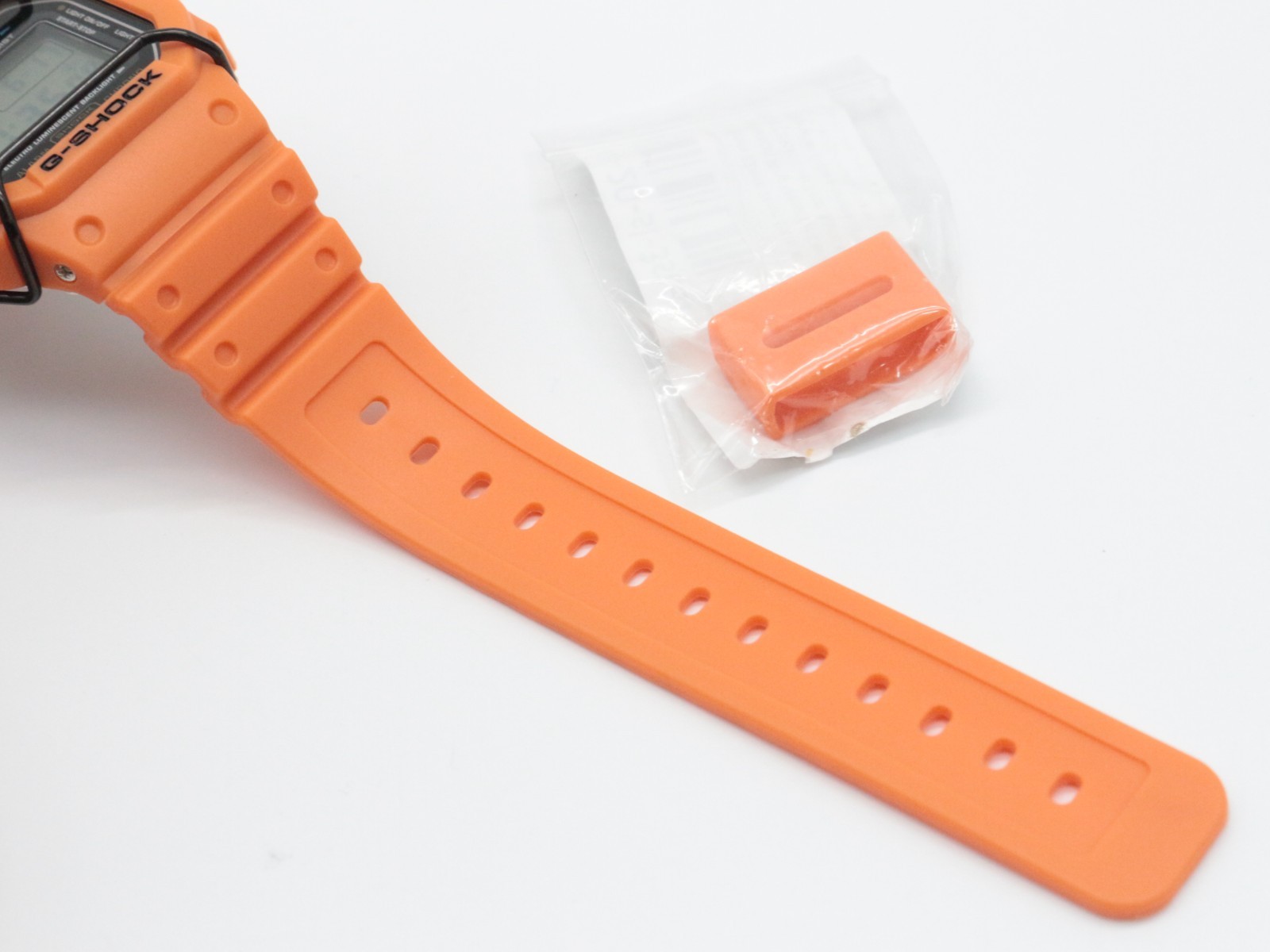 Customized G-SHOCK DW-5600E Orange Bezel Band with Metal Ring Bullbar From Japan