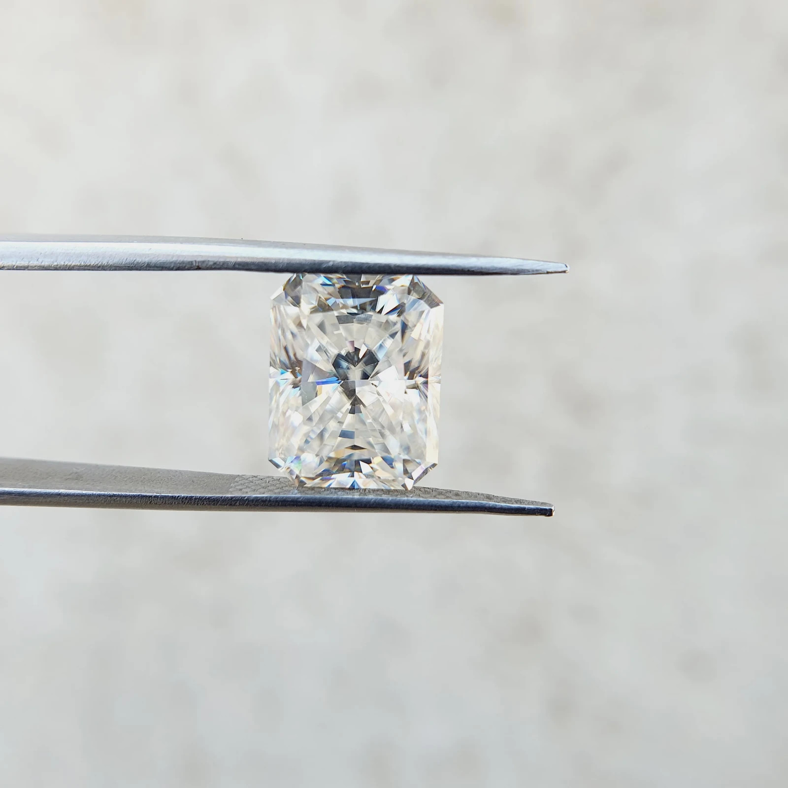 1.65 CT Natural White Diamond Radiant Cut VVS1 D Grade IDGL Certified AS3