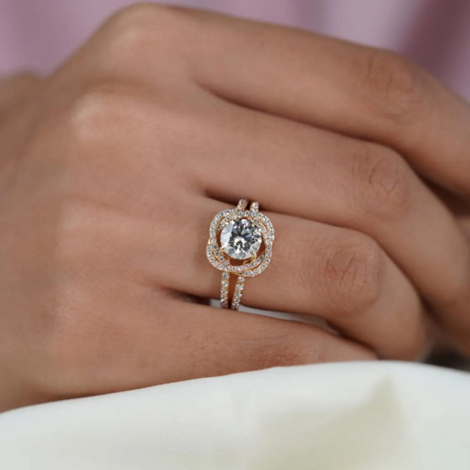 Solid 14k Yellow Gold 1.50 CT Lab Grown Diamond Ring | Round Cut Certified Gift