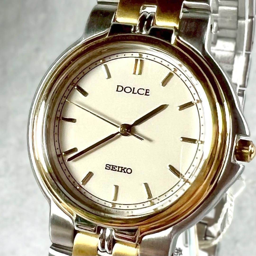 Seiko Dolce Watch Silver Gold Combo Women’s Quartz Unused From Japan
