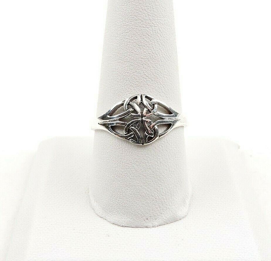 Sterling Silver Celtic Endless Knot Ring – Free Gift Packaging