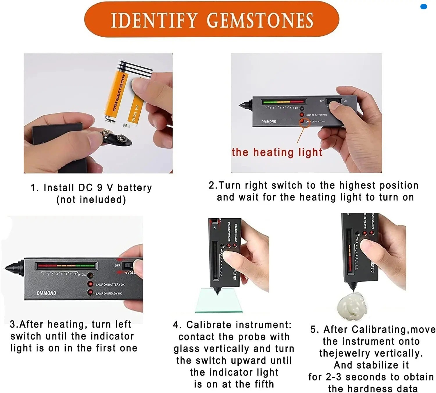 High Accuracy Gold Silver Test Kit Diamond Tester Precious Metal Testing Kit