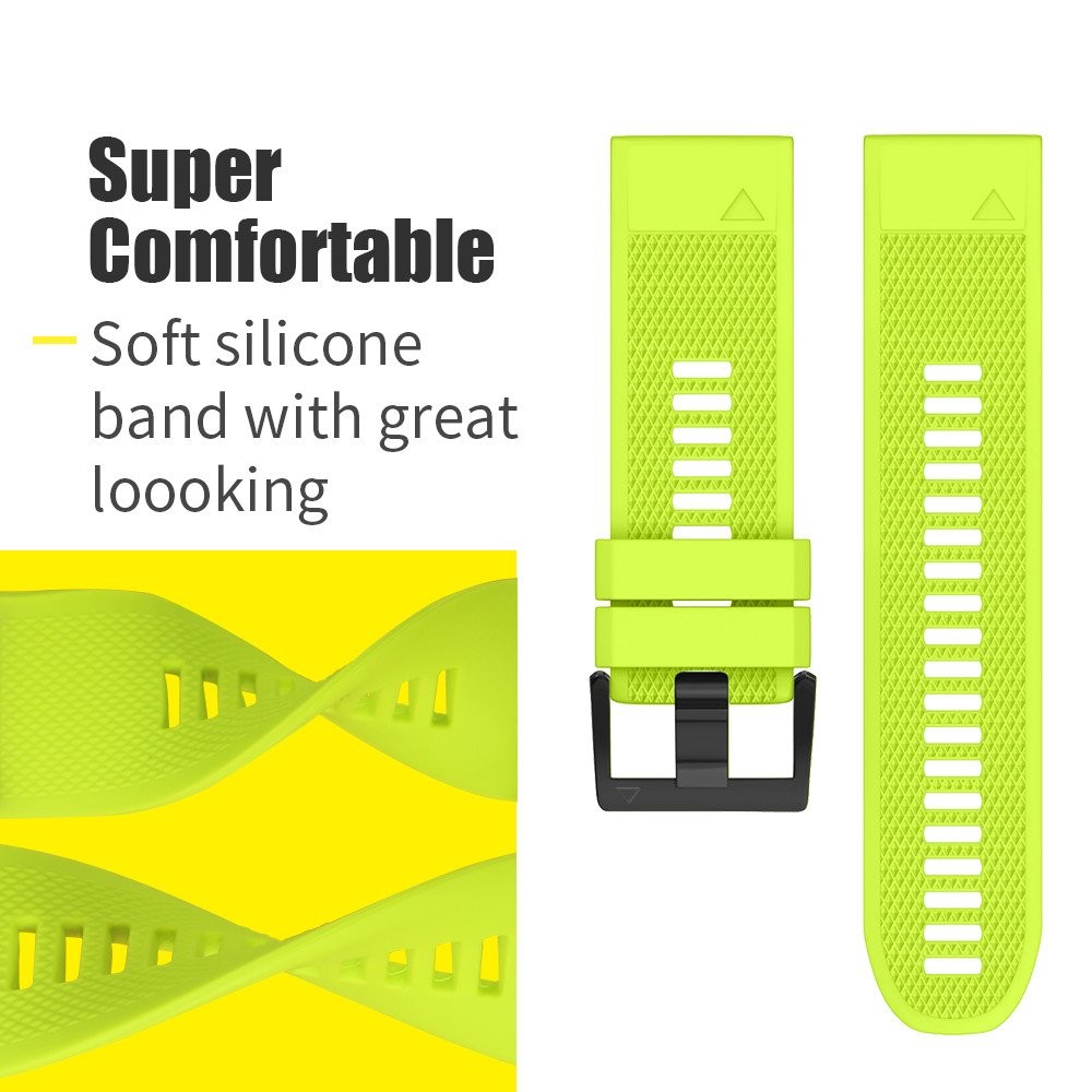Quick Fit Release Silicone Band for Garmin Quatix 7 Sapphire Edition 7 6 5 Strap