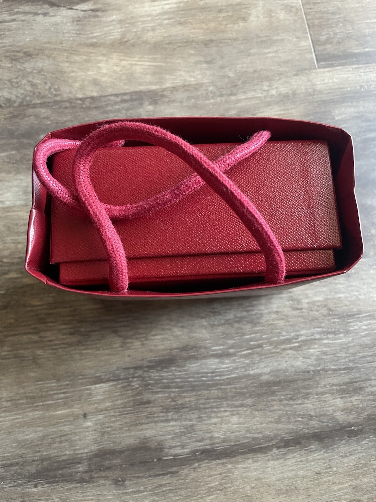 Cartier Empty Box small Red Lined Rectangle