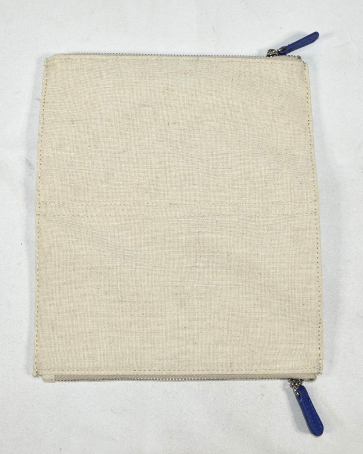 Mark and Graham Medium Travel Jewelry Case True Blue Blank No Mono NWOT