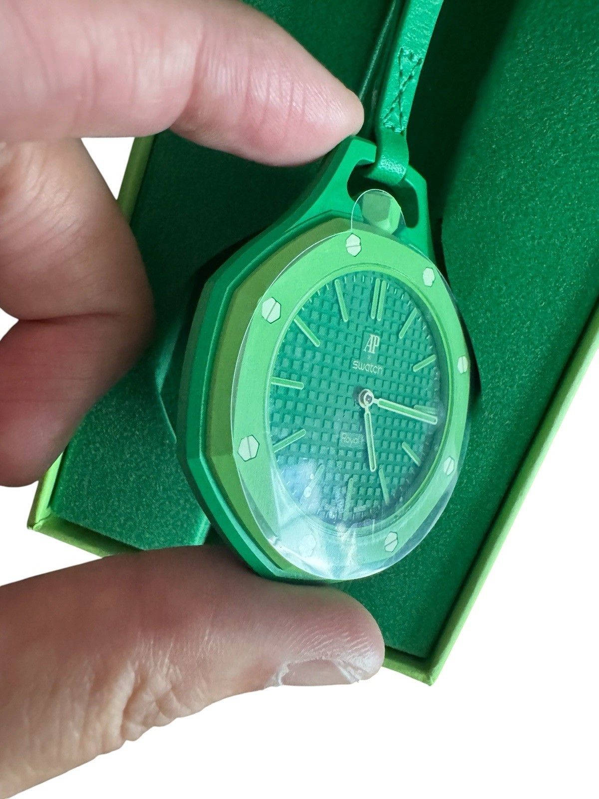 Authentic New Swatch x Audemars Piguet AP Bioceramic Royal Pop Green In Hand