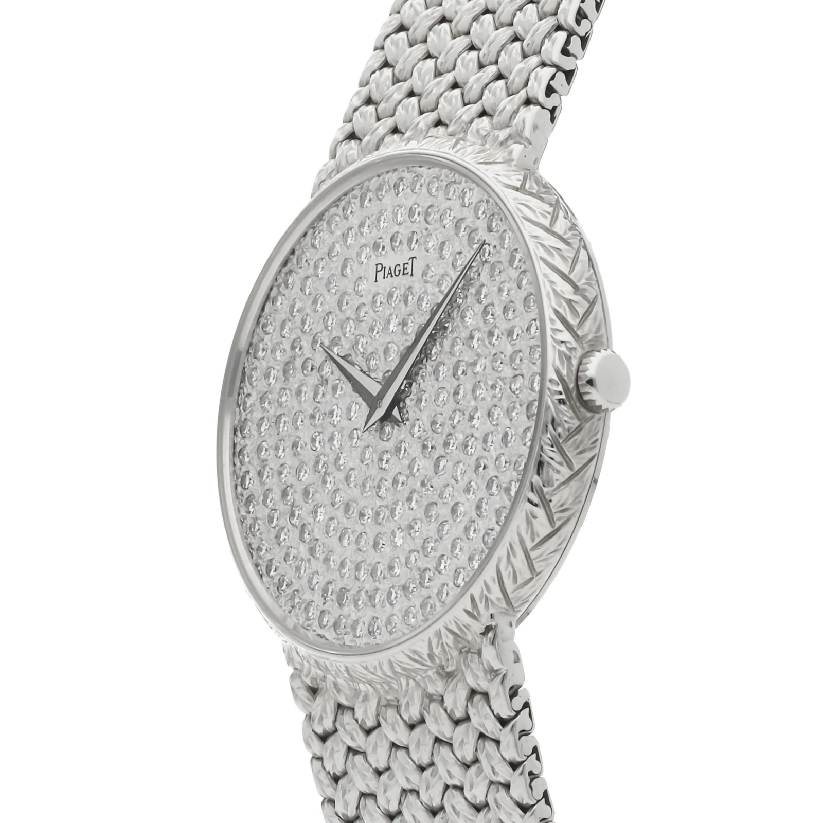 Piaget Dancer Ladies White Gold Diamond Watch Manual Wind 32mm Bracelet 9065 D 2
