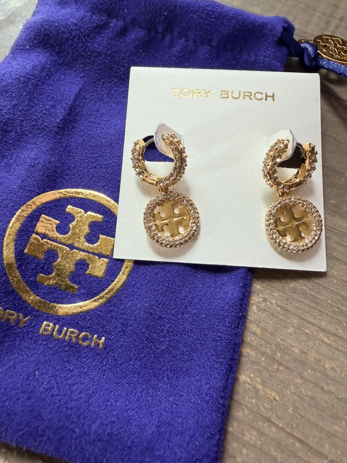 Tory Burch miller earrings in gold.