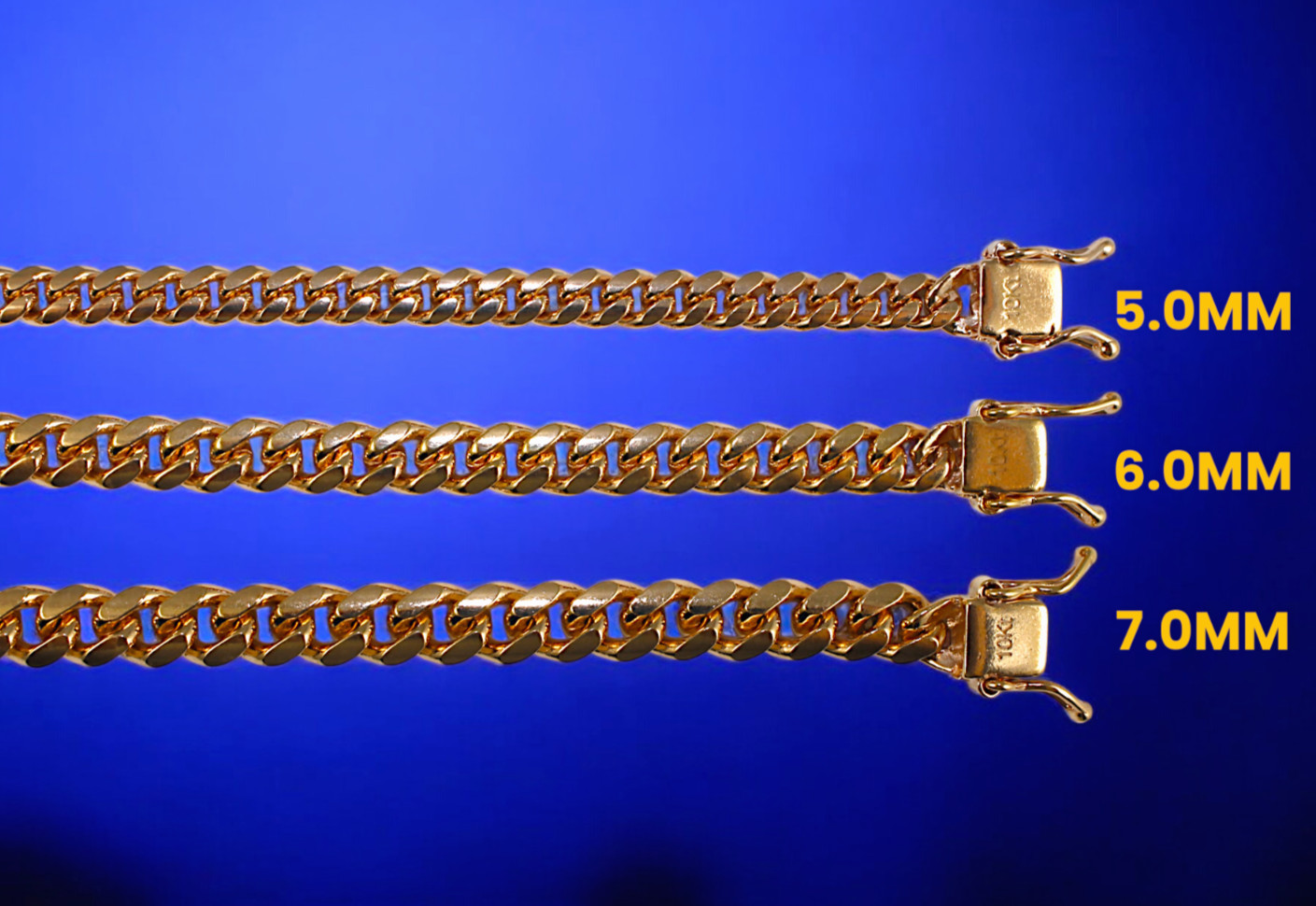 10K Rose Gold SOLID Miami Cuban Necklace Bracelet Chain Real 2mm-6mm 7″-30″