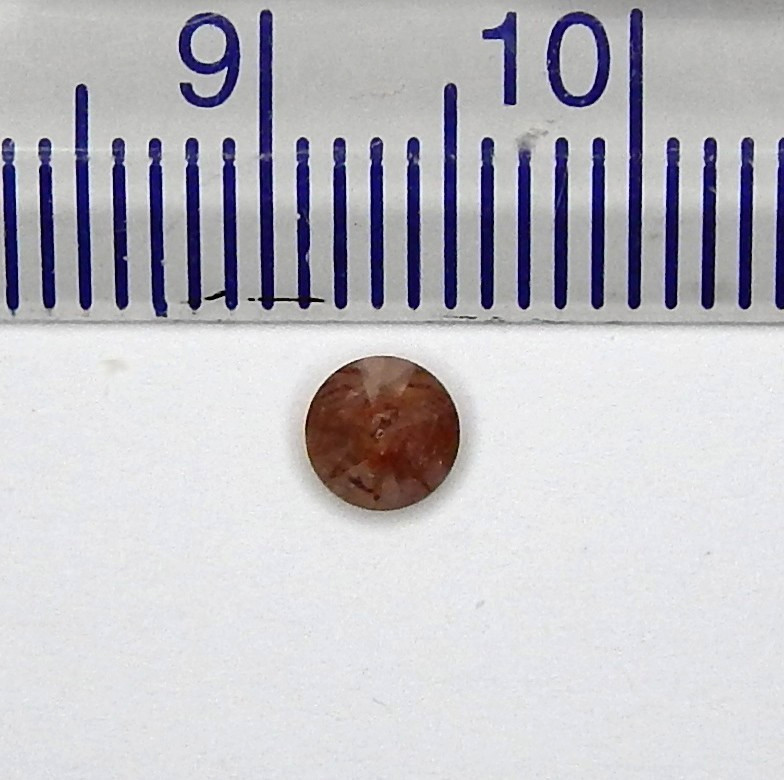 .4ct Untreated Unheated Orange Brown Diamond Natural Earth Mined Faceted Round