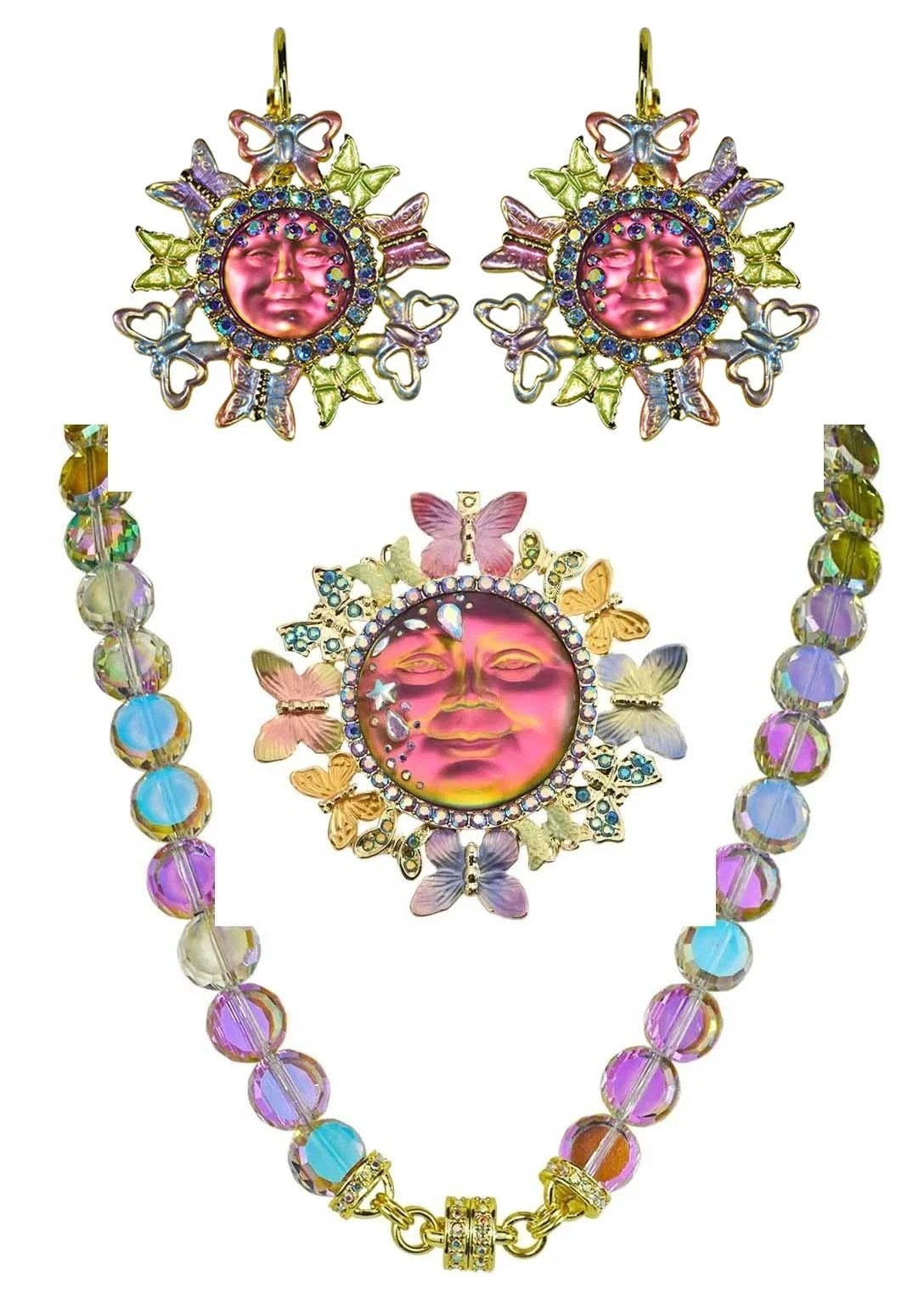 Kirks Folly Fantasia Mystic Fairy Seaview Moon Butterfly Enhancer 3 Pc Set