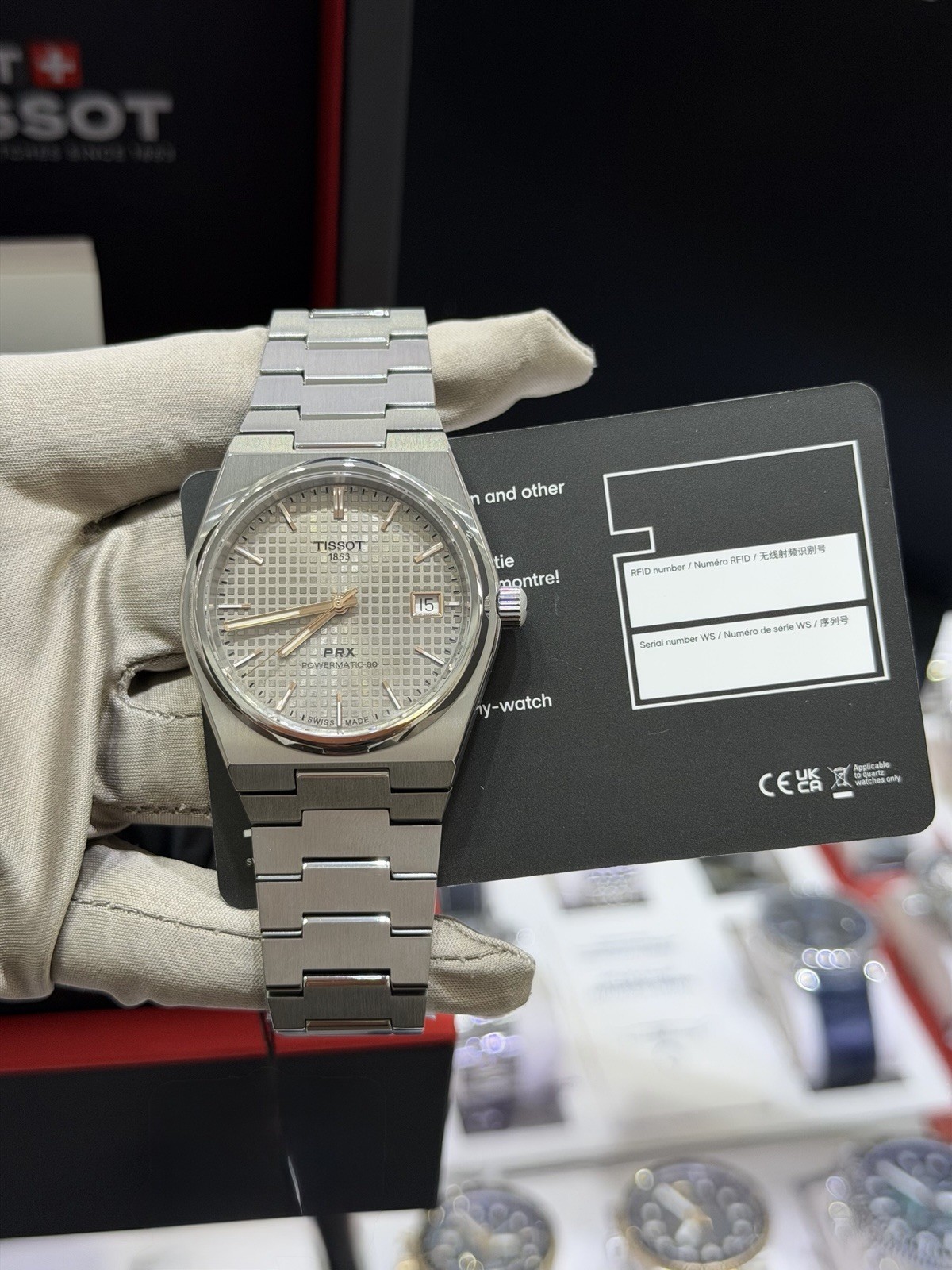 New Tissot PRX Titanium 38mm Silver Dial Men’s Watch T137.807.44.061.00
