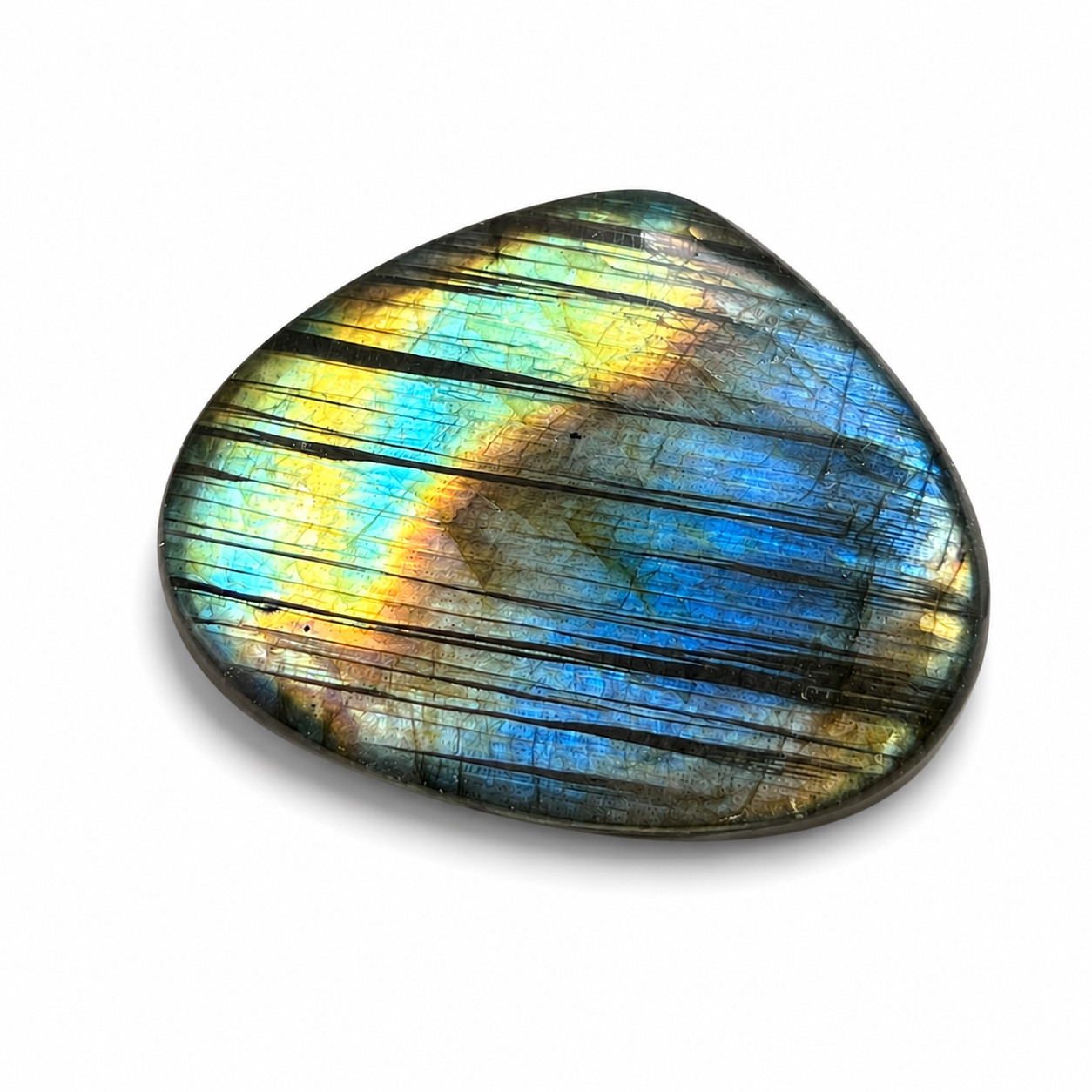 Natural Labradorite Cabochon 24x29mm 33Ct Blue Flash Loose Gemstone