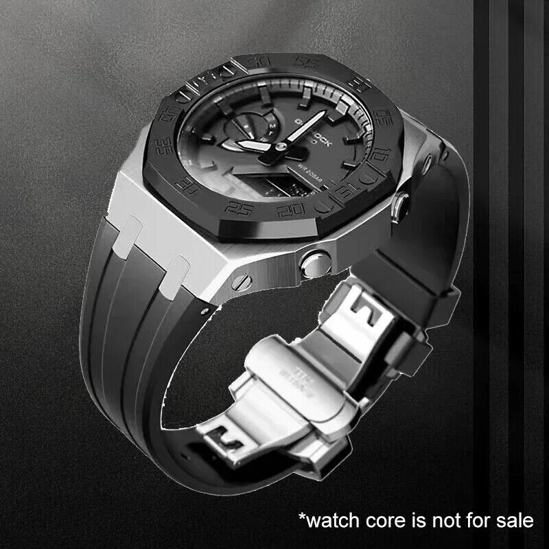 Dial Bezel AP Mod Kit Metal Refit Case Band Strap Cover for G-Shock GA-2100/2110