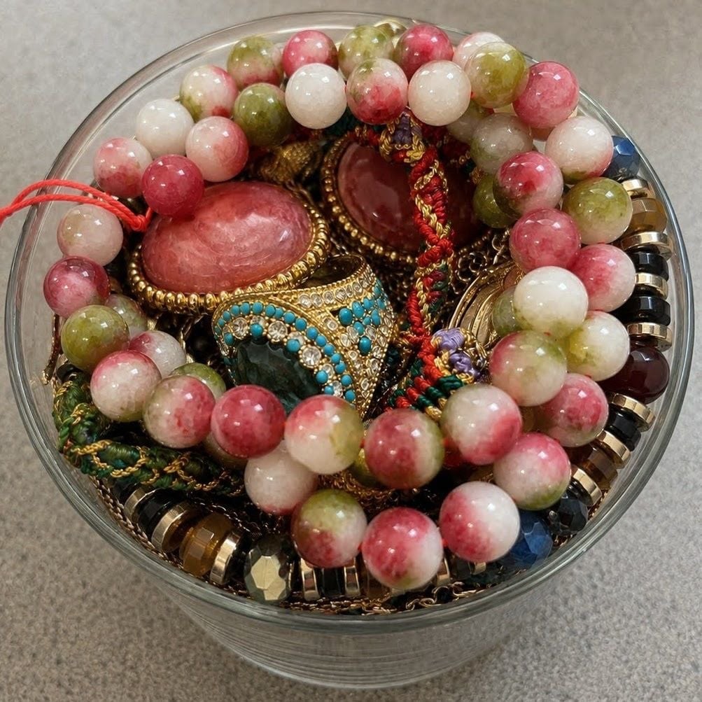 Mystery Jewelry Jar with Semi Precious Beads | Crafters Bundle | Jewelry Collect