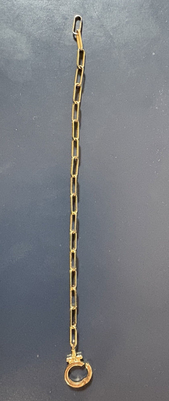 Mint & Lily brand paperclip bracelet – Gold/7”