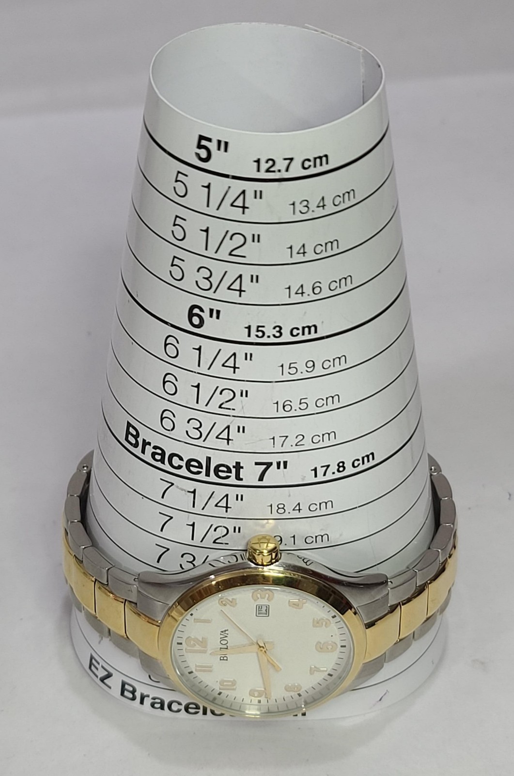 S-9585R1 BULOVA WHITE DIAL STAINLESS STEEL MEN’S WATCH MB5-190