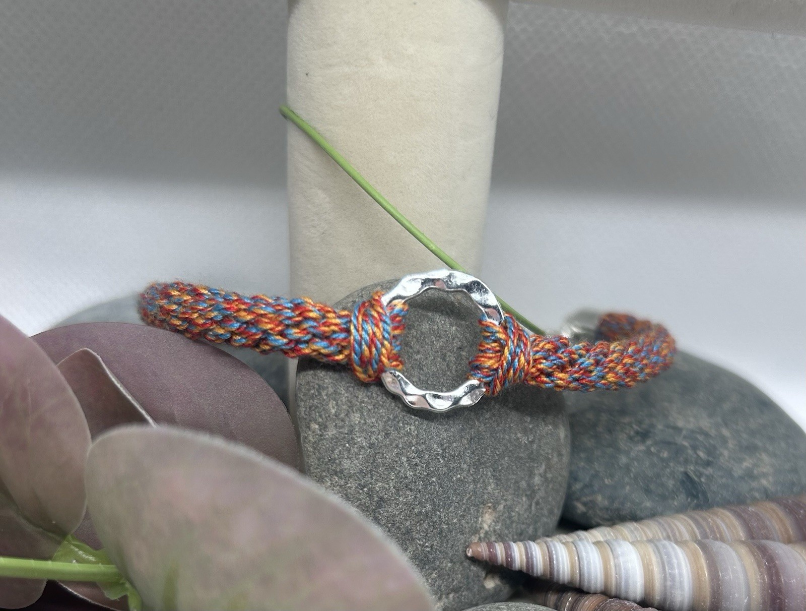 Braided Macrame Bracelet with Clasp fastener, 17.5cm in length, perfect gift!