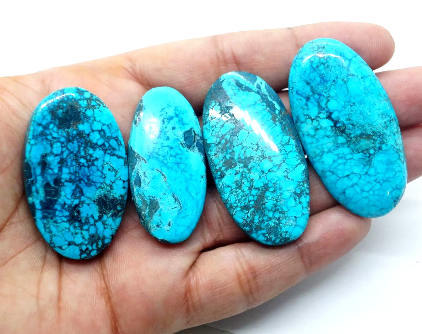 AAA+Certified 248 CT Natural Blue Spiderweb Arizona Turquoise Loose Gemstone Lot