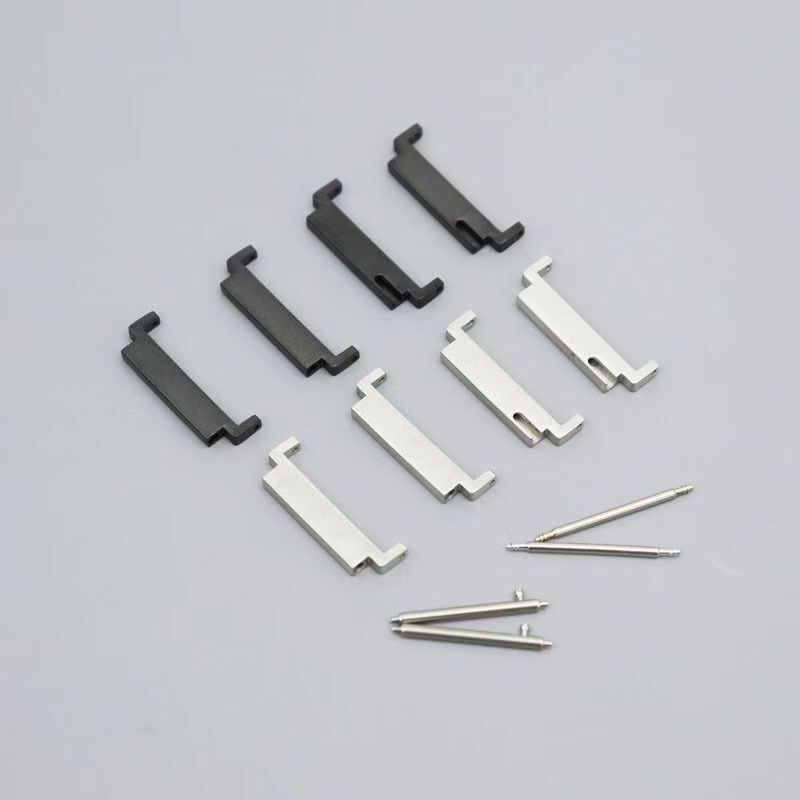 2 Set Black Sliver Watch Strap adapter For 20mm TO 22mm Metal Stainless Steel