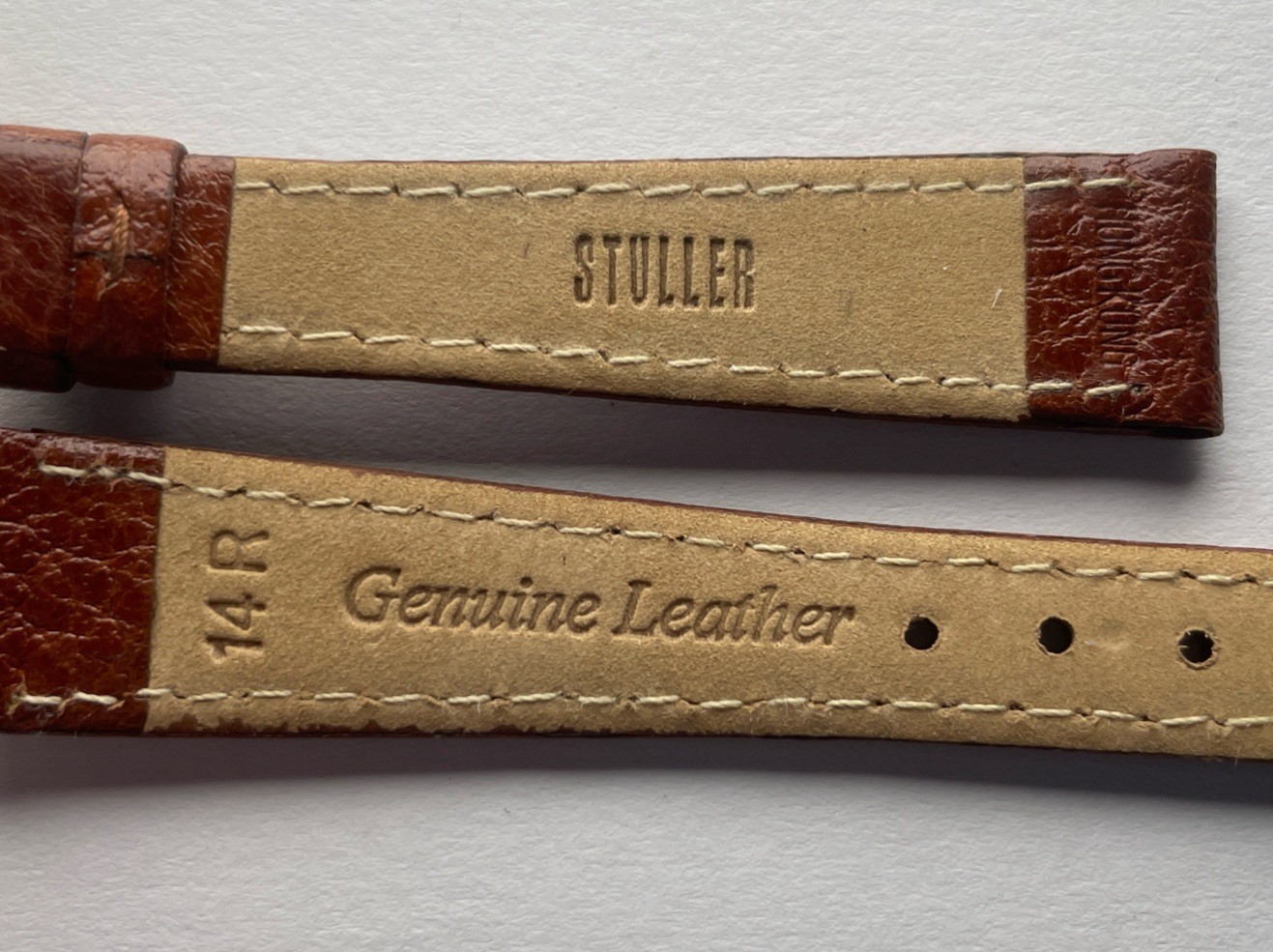 Stuller 14MM Regular Textured Calf Tan Watch Band